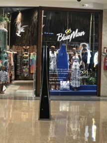 Vitrine Loja Blue Man- Barra Shopping- Rio de Janeiro